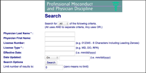 Physician Misconduct